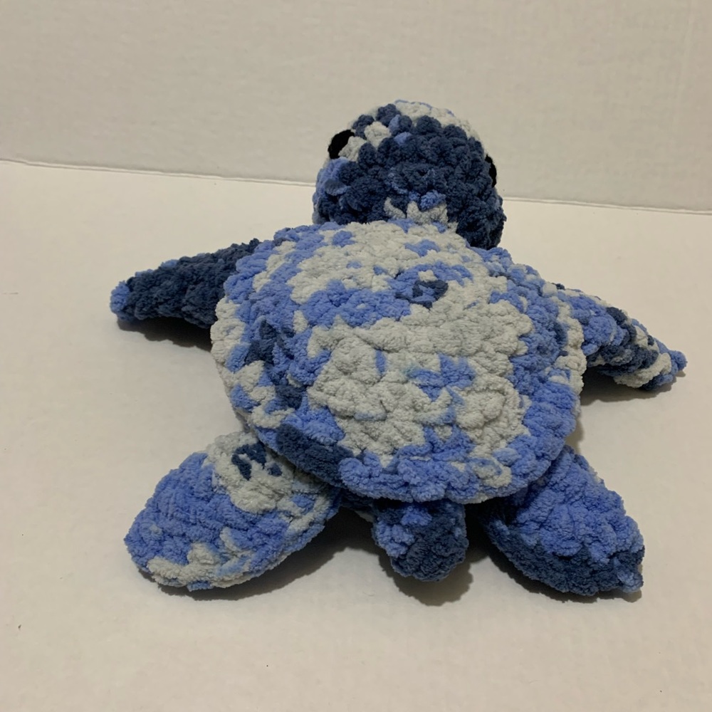 Sea Turtle Nursery Room Decor Soft Plushie Sea Turtle Handmade Crocheted - Picture 11 of 14